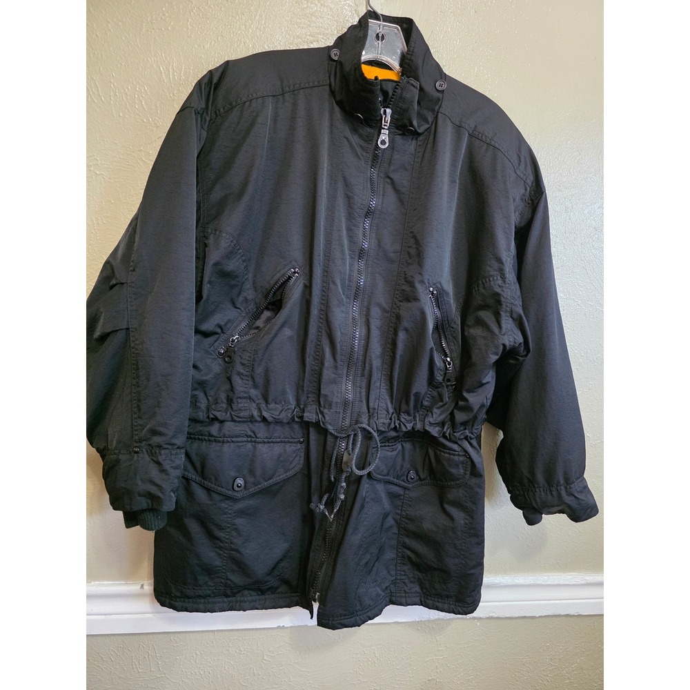 Metropolitan New York 10001 Mens Vintage Black Utility Parka Jacket Size M